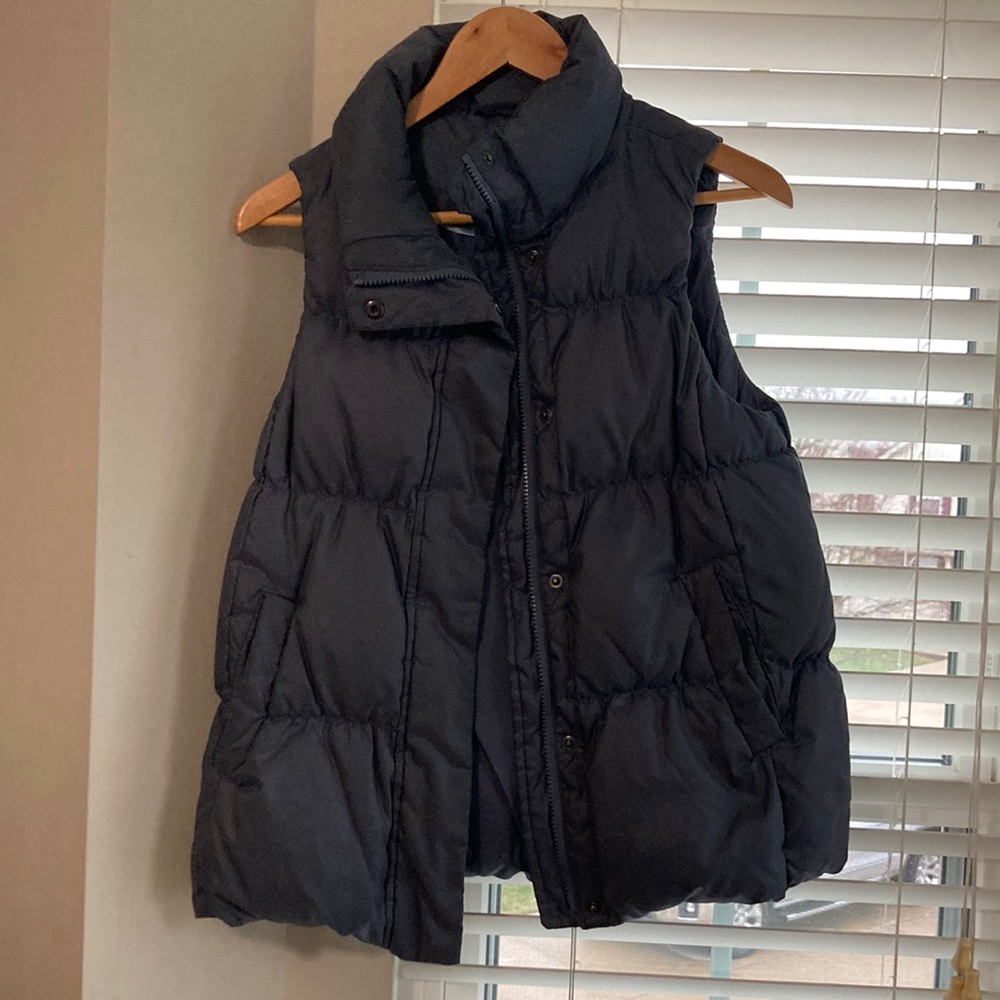 GAP blue/gray puffer vest